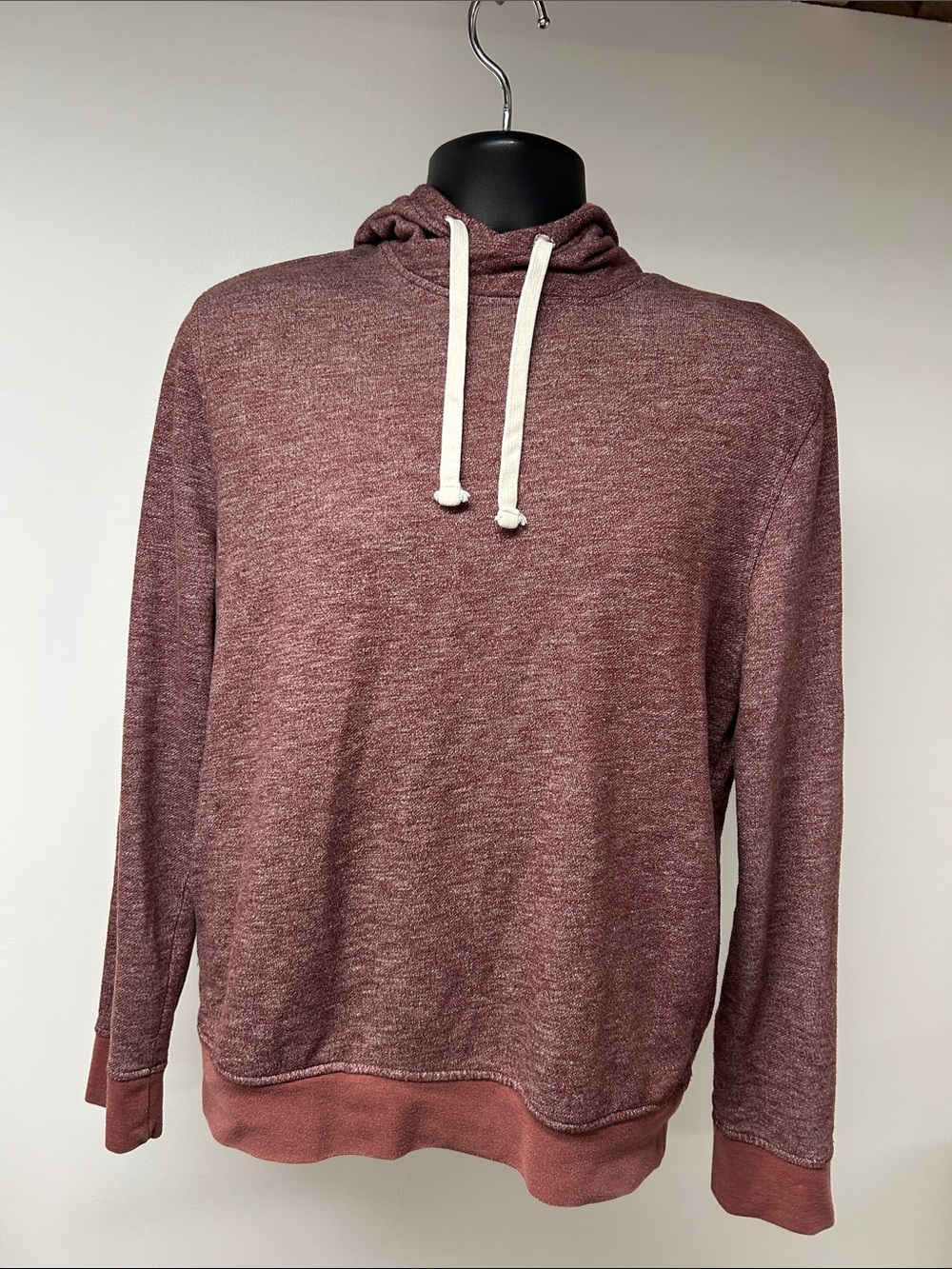 Urban Pipeline Mens Medium Rust Red Heathered Drawstring Pullover Hoodie